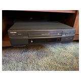 Toshiba VCR w/2 stacks VCR tapes