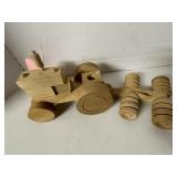 Wooden Toy Train Pieces & more