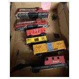 Flat of Train Cars HO Scale