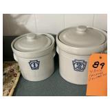 4 piece crockery canister set