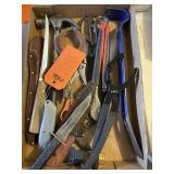 Knives, pry bar, jar opener, more