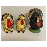 Assortment of turkey & Fall decor