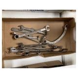 Flat of all types wrenches, some Craftsman