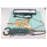 Lot of costume jewelry- 4 necklaces