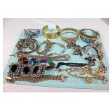 Large lot of mixed costume jewelry