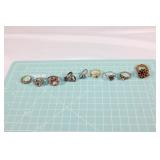 Large lot of costume jewelry-Rings