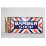 Antique double sided enamel Barber sign