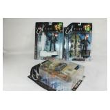 Lot of 3 X-Files Figurines Series1, Mulder, Scully