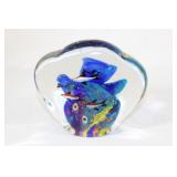 Large Glass Fish Paperweight