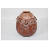 VTG Marajoara Terra Cotta Face Vase