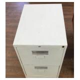 24" Metal 2 Drawer Filing Cabinet