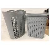 2 Used Laundry Baskets 22" & 26" High