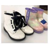 2 Pairs Kids Boots Size 9 & 11 *Gently Used