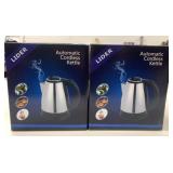 2 New Lider Automatic Cordless Kettles