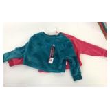 2 New Girls Fluffy Crop Sweaters Size XS 4-5