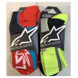 2 New Pairs Alpinestars MX Plus Size L Socks