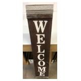 49" Front Door Wood Welcome Sign