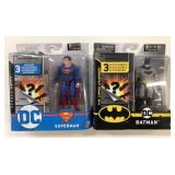 2 Sealed Superman & Batman Figures