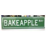 New Bakeapple Way Aluminum 18" x 5" Sign