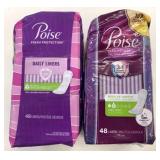 2x 48-Pks Poise Daily Liners