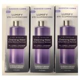 3 Bausch & Lomb Lumify Eye Illuminations Cleansing