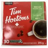 30 Tim Hortons Decaf Keurig Coffee K-Cups