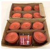 12 New Wolfgang Puck Cherry Vanilla Candles