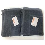 2 New Atman Bath Mats 20 x 23" Slate