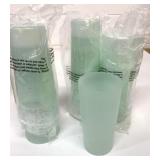 12 New Green Plastic Tumblers