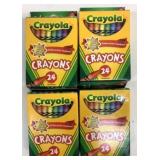 4 New Packs Crayola Crayons 24/ea