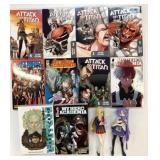 10 Manga Books & 2 Action Figures