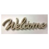 New 23" x 7" WELCOME Shelf Sign