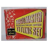 Vtg Magic Master Home Movie Titling Set