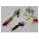 5 Fishing Lures - Crazy Crawler, Jitterbug