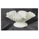 Fenton Hobnail Milk Glass Dish