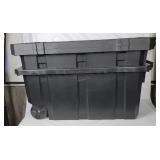 3 Husky 45gal. Stackable Totes