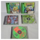 5 Playstation Games - Frogger, Scooby, Spongebob