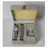 Gruen Ladies Watch, Bracelet & Earrings