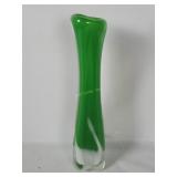 Art Glass Green Vase