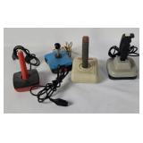 4 Vtg Joysticks For Commodore/ Atari