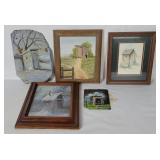 Outhouse Painted Slates & Framed Art