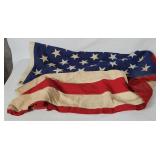 Vtg Cloth American Flag