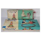 2 Vtg Frankonia Melody Train Sets