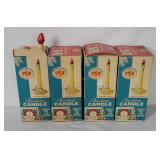 4 Vtg Electric Christmas Candles