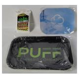 Cannabis Tray, Mouse Pad, Rasta Wipes