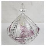 Lidded Crystal Candy Dish