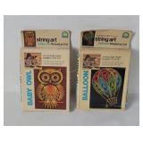 Vtg String Art Thread Art Kits