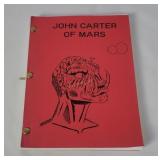 John Carter Of Mars Screenplay Signed Flem