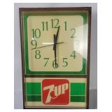 7-up Plastic Wall Clock, Not Working