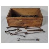 Crate Of Assorted Wrenches